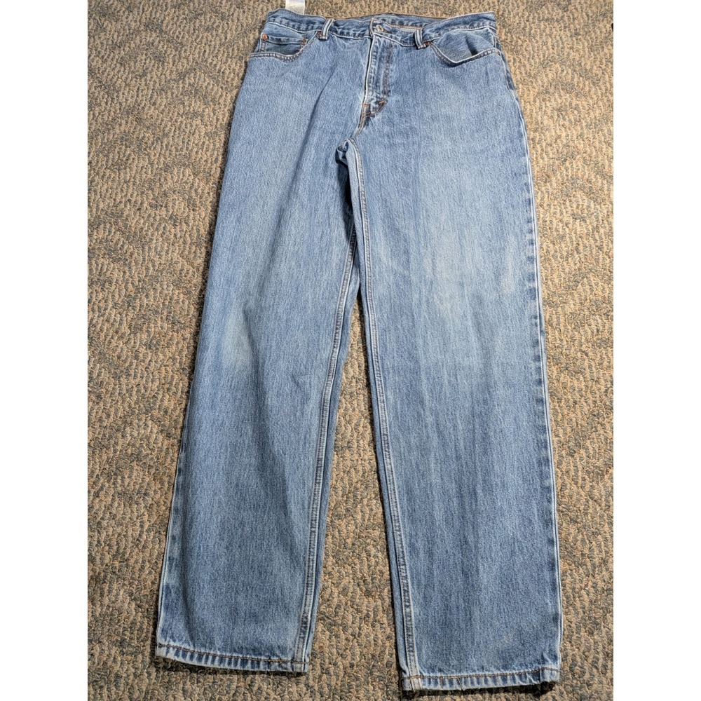 Levis 560 Comfort Fit Jeans Mens 36x34 Medium Wash Blue Loose Tapered Denim